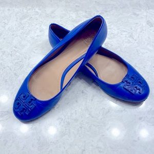 Tory Burch blue ballet flats 8.5